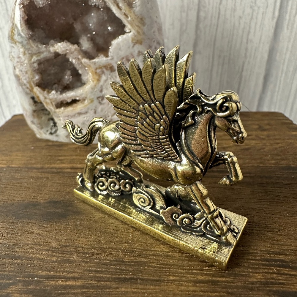 Mini Brass Pegasus Figurine
